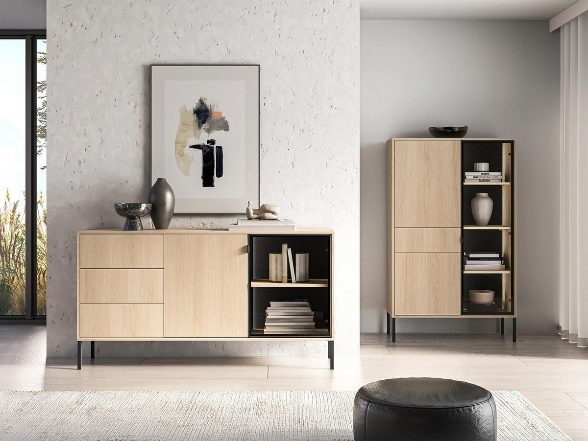 KOMMODE – 160 cm – Barnee – Kaschmir - Kaschmir, Holzwerkstoff (160/86/40cm) - hi-markt