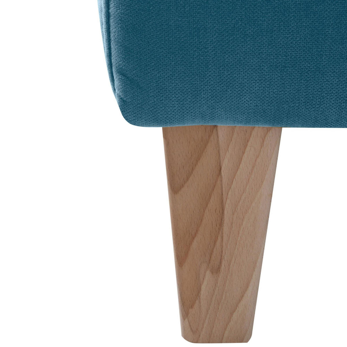 SESSEL Karol Bezug Veloursstoff Buche natur / petrol - Blau, Kunststoff (71/81/70cm) - 58aufmkessel