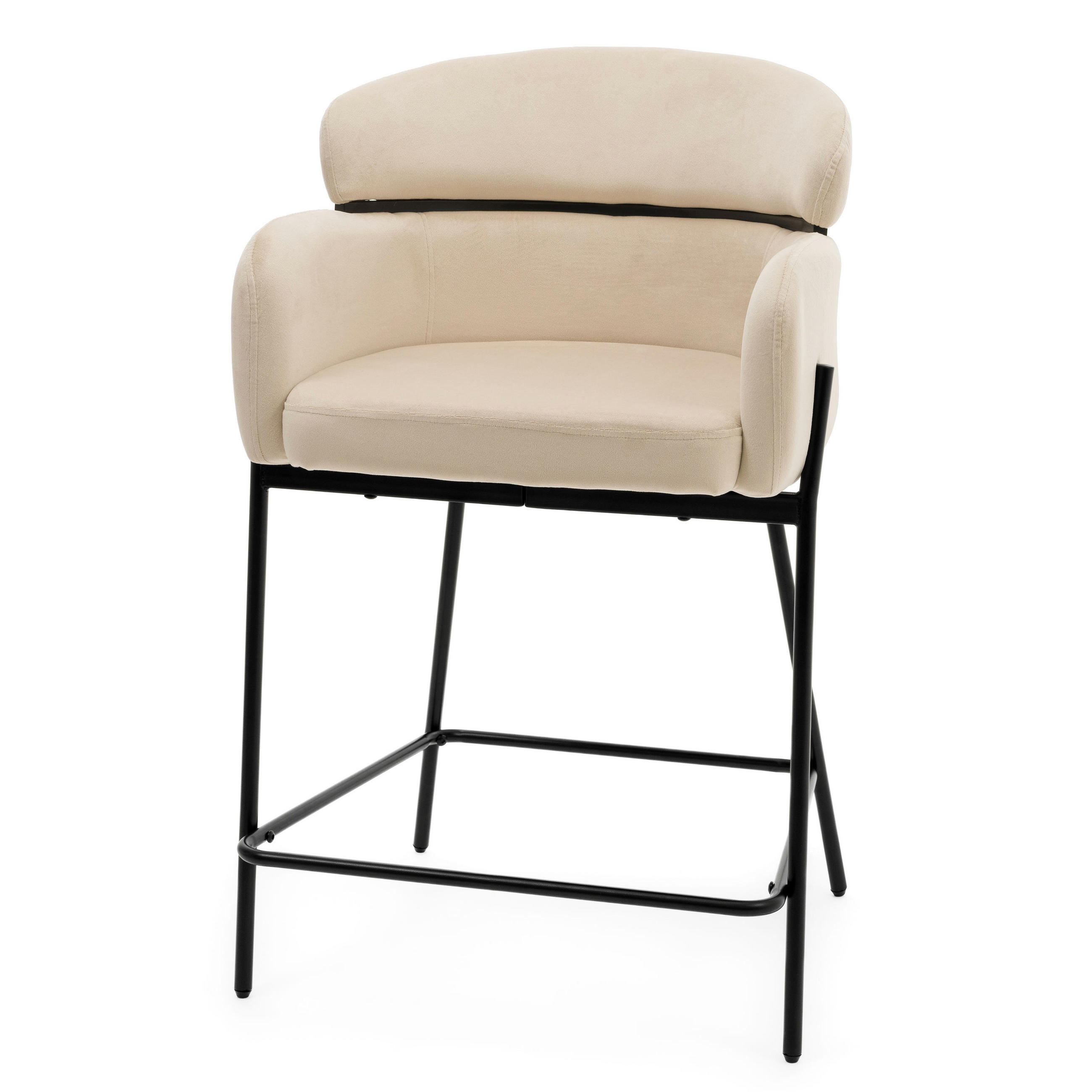 Thumbnail - NEW Home Barhocker, Beige, Textil, 60x99x55 cm, Esszimmer, Barmöbel, Barhocker