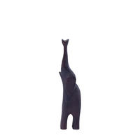 SKULPTUR Urte Braun 8/6/40cm - Braun, Holz (6/40/8cm) - PTMD Collection