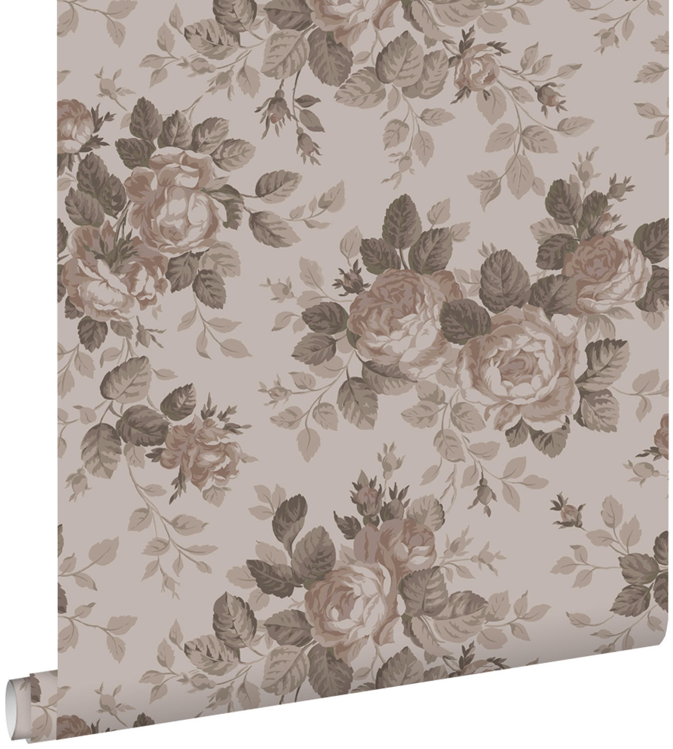 TAPETE Blumenmuster 50 x 900 cm - Pink, Papier (50/900cm) - ESTAhome