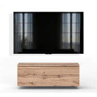 LOWBOARD Barvo 100 Eiche Wotan 100/34/32 cm – hängendes TV-Board - Braun, Holzwerkstoff (100/34/32cm) - AX Living