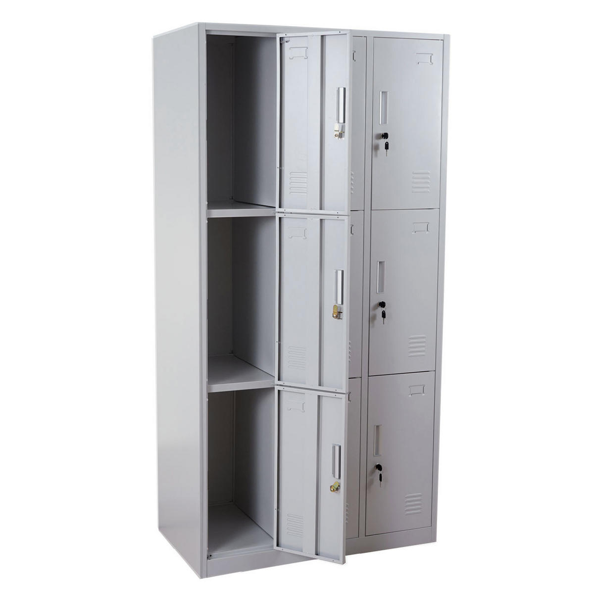 SCHLIESSFACH Grau - Grau, Metall (90/180/50cm) - MCW