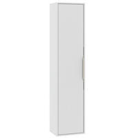 BADEZIMMERSCHRANK Rimini mit 1 Tür Weiß Matt - 38 x 33 x 170 cm - Weiß, Holz (33/170/38cm) - Badplaats