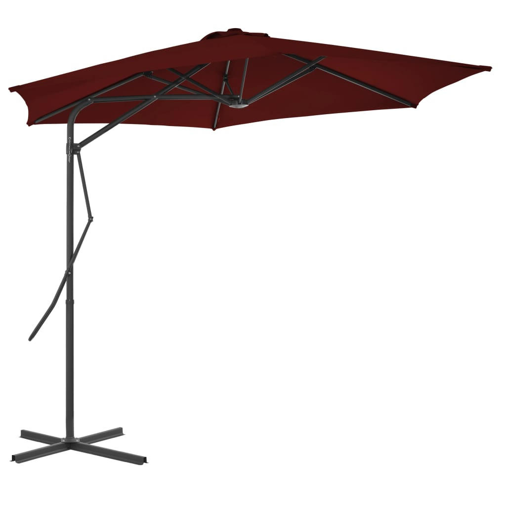 furnicato Sonnenschirm Rot 300x300 cm