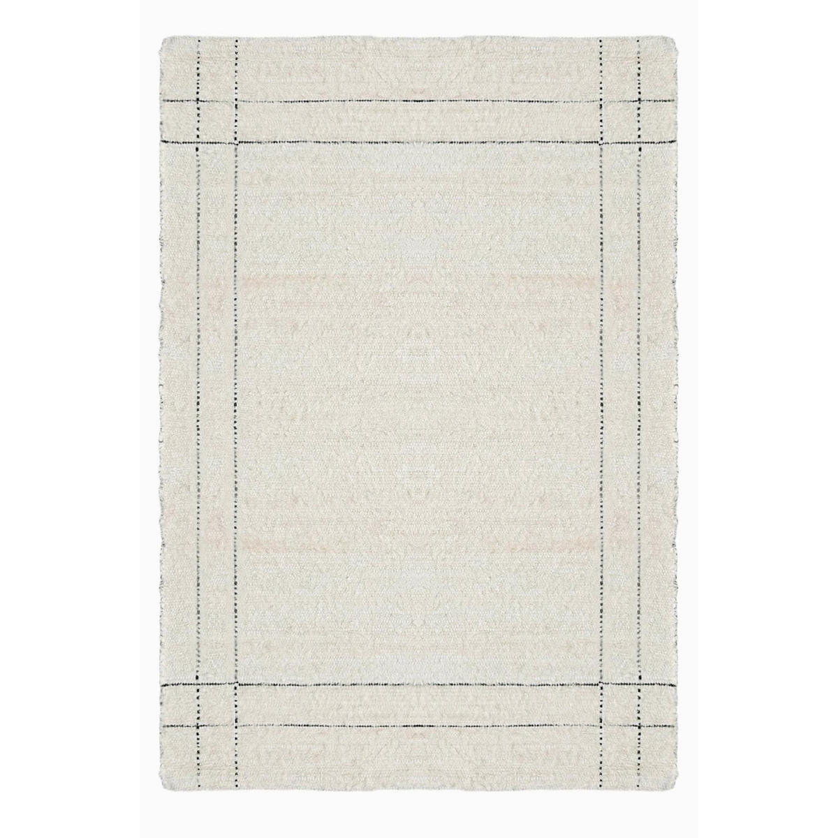 TEPPICH aus recycelter Baumwolle handgewebt beige - Beige, Naturmaterialien (120/170cm) - AFK Living
