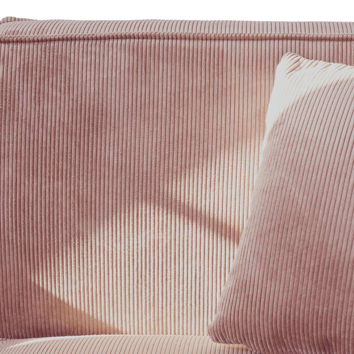 SOFA 2-Stizer, Rosa - Pink, Holz/Textil (180/76/90cm) - Oviala