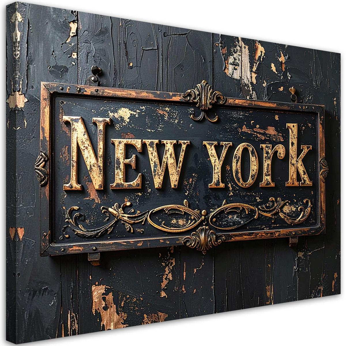 LEINWANDBILD Inschriften und Zitate 120x80cm - Goldfarben, Textil (120/80cm) - Feeby