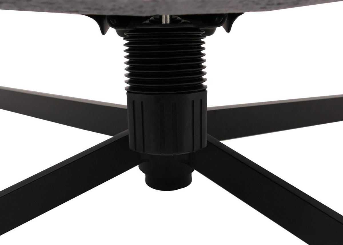 RELAXSESSEL MIT HOCKER Grau - Grau, Textil (80/96/90cm) - MCW