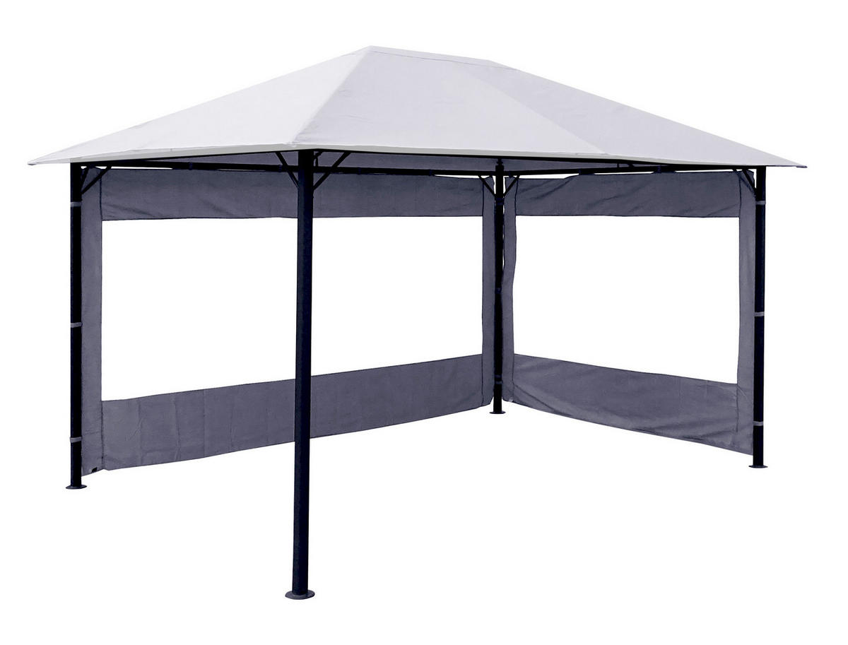 2 Seitenteile mit Fenster für Pavillon Nizza 3x4m Grau - Grau, Kunststoff/Textil (250/190/350cm) - QUICK STAR