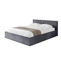 POLSTERBETT mit Bettkasten und Lattenrost, Bett mit Matratze H3/H4 - EMMI-V1 180x200 Dunkelgrau - Dunkelgrau, Holzwerkstoff/Textil (180/200cm) - ALTDECOR