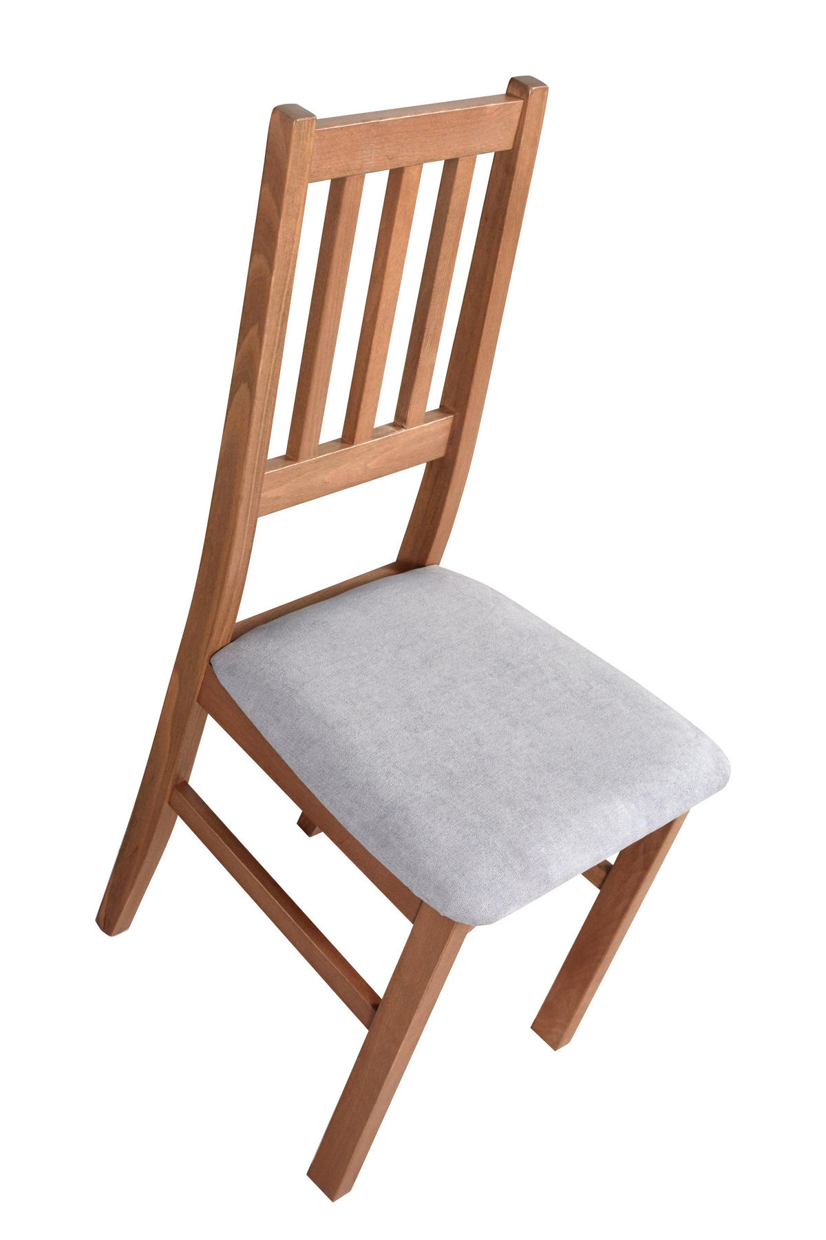 STUHL Bos 4 (4er Set) - Hellbraun/Cappuccino, Holz (43/94/40cm) - Leaf Design