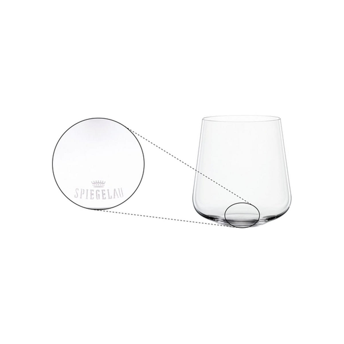 WASSERGLÄSER Definition transparent 425 ml 4er Set - Transparent, Glas (0.43L) - Spiegelau