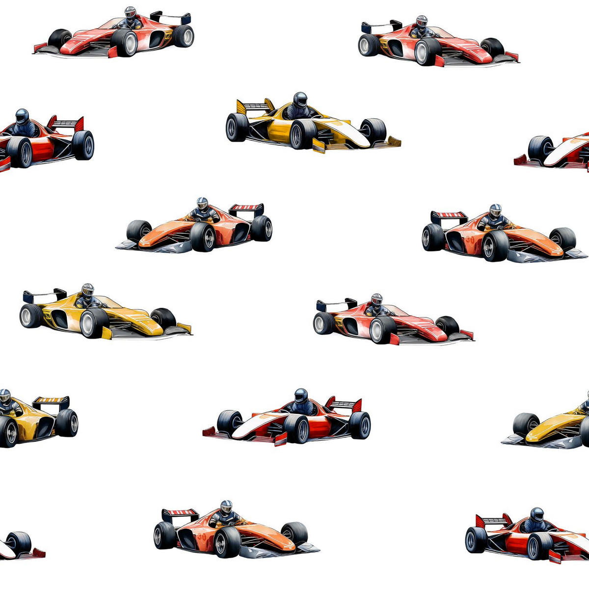 TAPETE Rennwagen 50 x 900 cm - Rot, Papier (50/0.1cm) - Sanders & Sanders