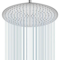 REGENDUSCHE 40 cm Gebürstetes Nickel Edelstahl 304 - Silberfarben, Metall (40.6/12.7/40.6cm)