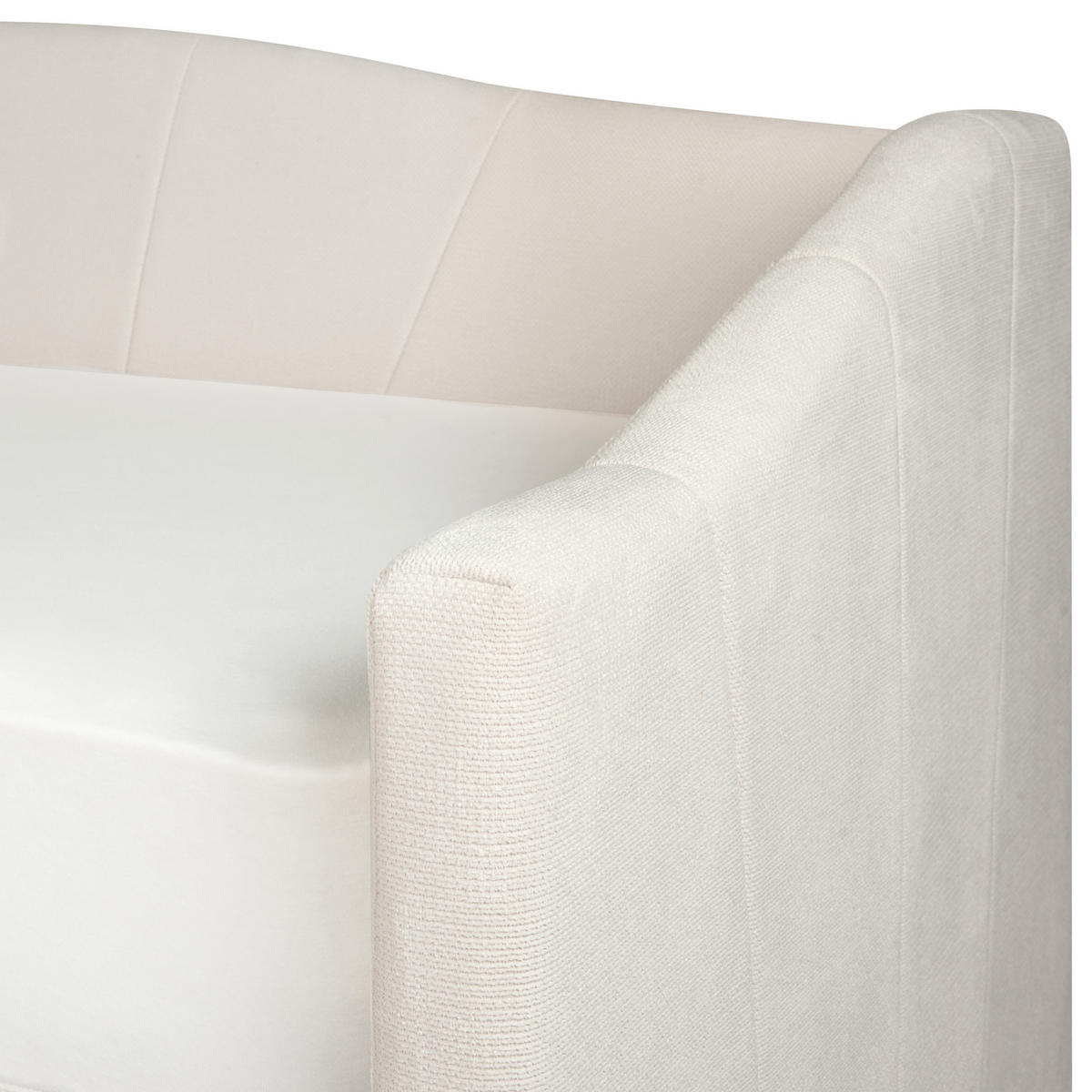 TAGESBETT mit Stauraum 90x200 cm Beige Vittel - Beige, Textil (90/200cm) - Beliani