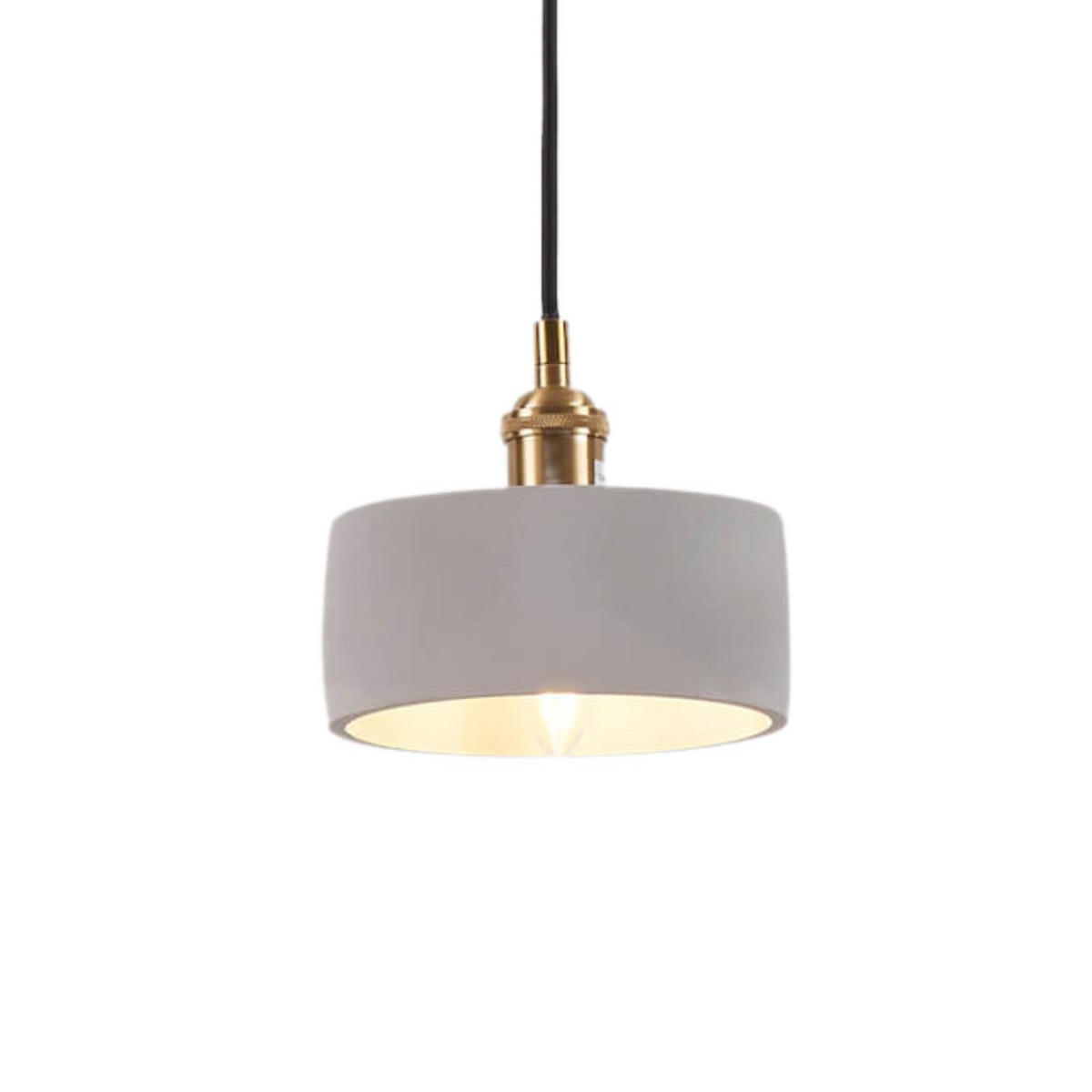 HÄNGELEUCHTE Liko, Grau, 16cm - Grau, Metall (16/16/8cm) - KOSILUM