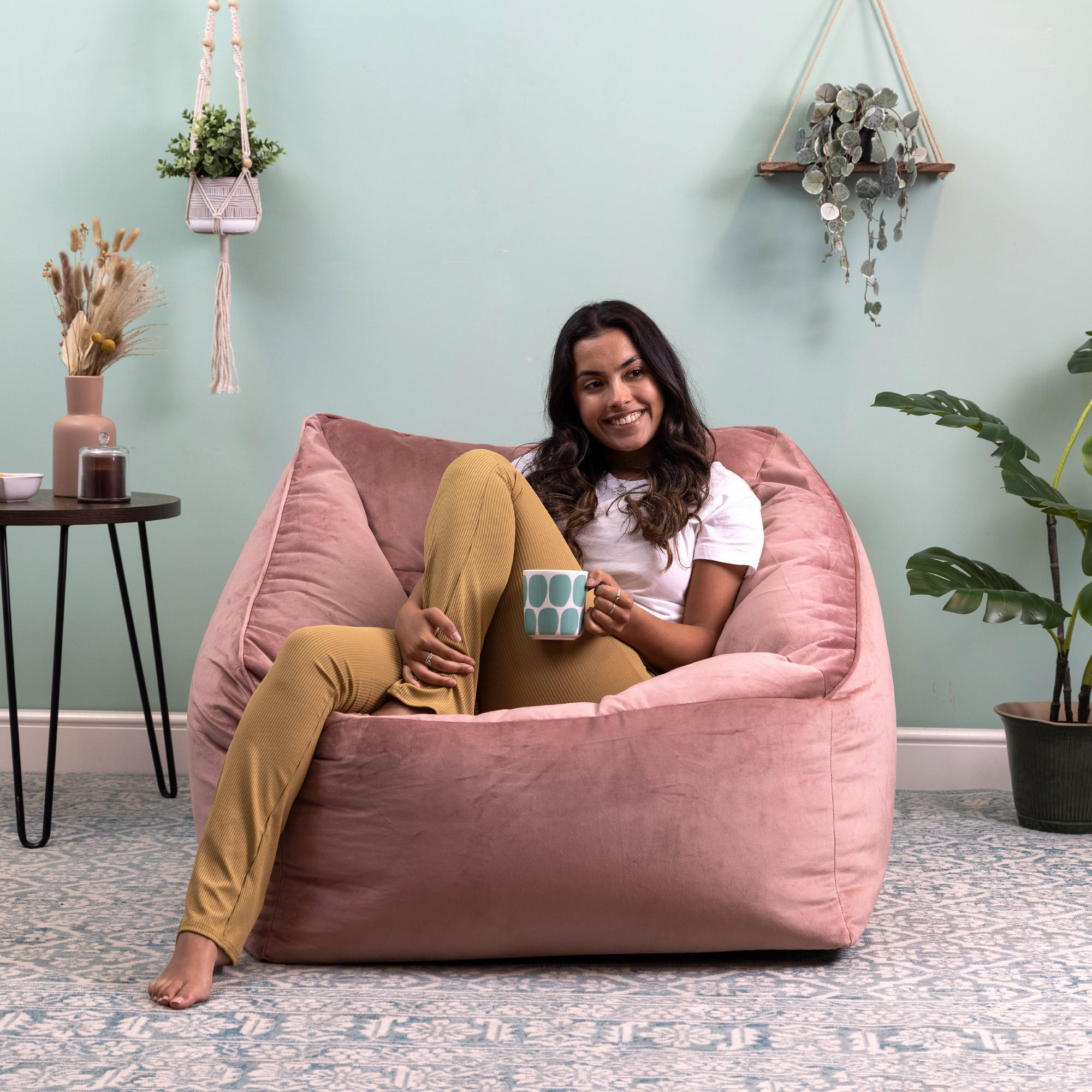 SITZSACK Sessel Natalia - Pink, Textil (97/73/84cm) - icon