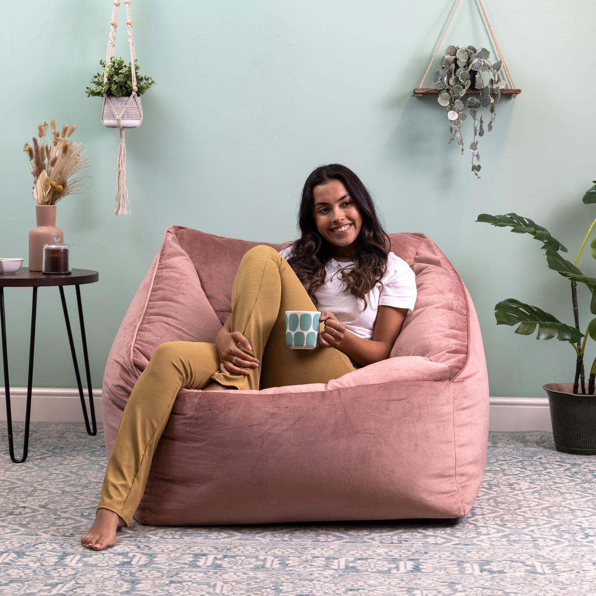 SITZSACK Sessel Natalia - Pink, Textil (97/73/84cm) - icon