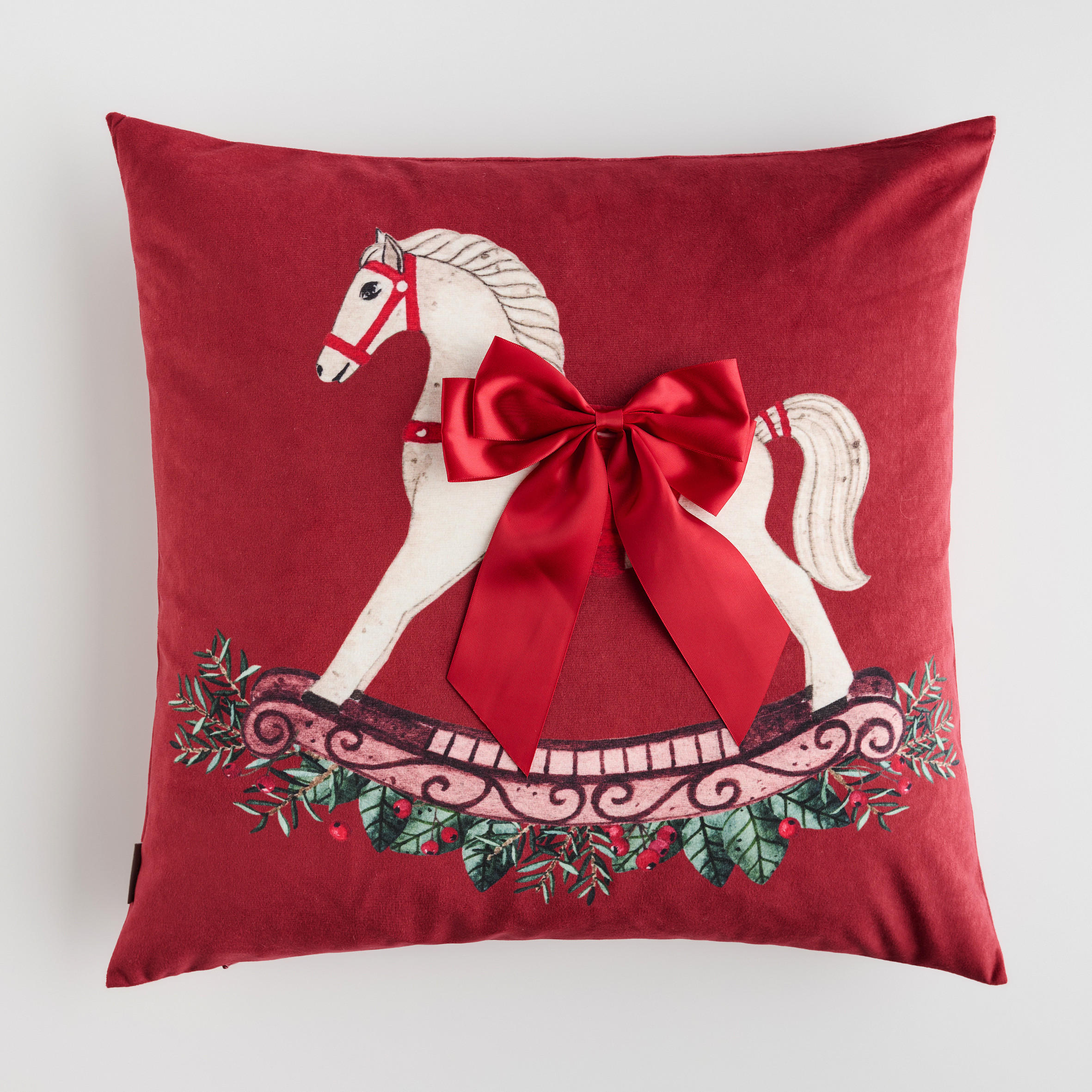 KISSENBEZUG Trottino, 45x45cm, Rot, Weihnachten Kissenhülle, Weihnachtsdeko, Christmas, Weihnachtsmotiv Sofakissen Dekokissenbezuge - Rot, Kunststoff (45/45cm) - home&you