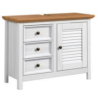 WASCHBECKENUNTERSCHRANK - Kiefer - Kieferfarben, Holz (86/63/35cm) - home24