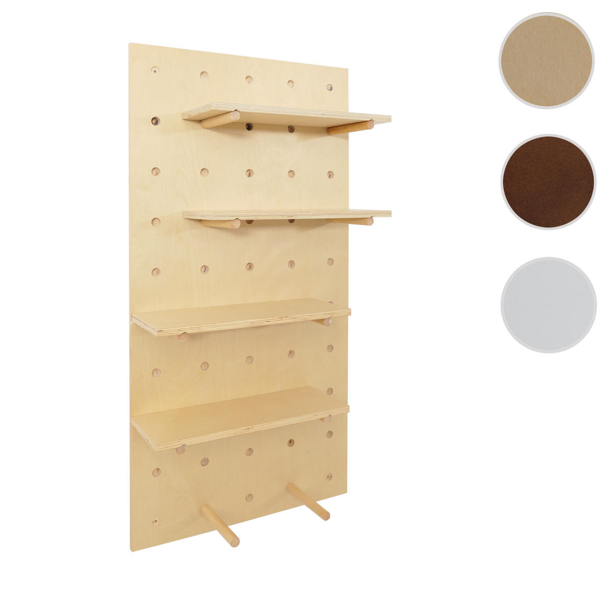 NÁSTENNÝ PANEL Béžová Kompletná sada - béžová, drevo (50/100/1cm) - MCW