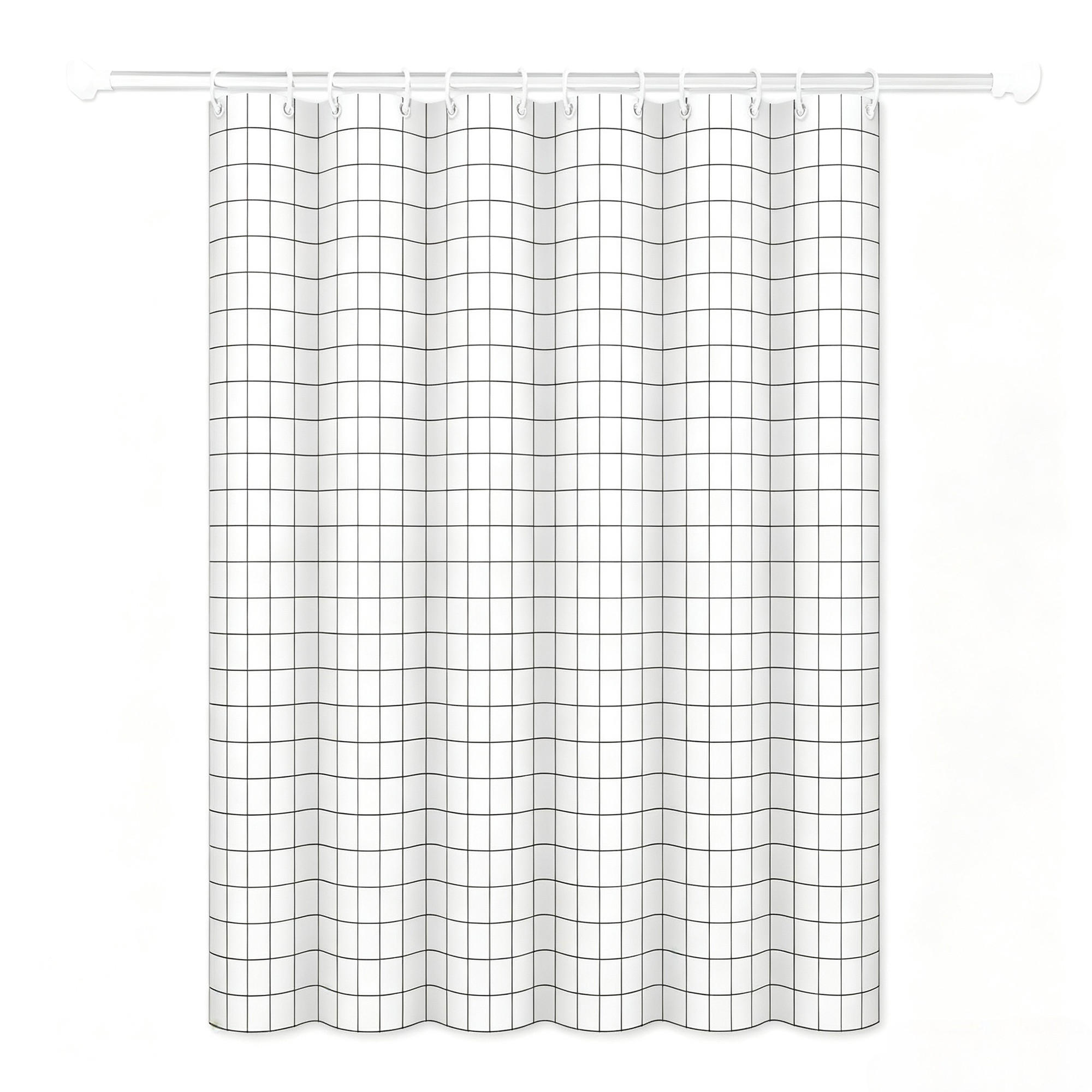 DUSCHVORHANG – 180 x 200 cm – inklusive Haken - Multicolor, Kunststoff (180/200cm)
