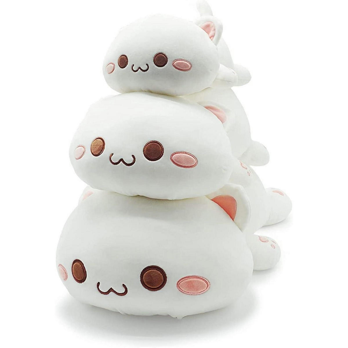 PLÜSCHTIER Katze, weiß - Weiß, Textil (20/30cm)