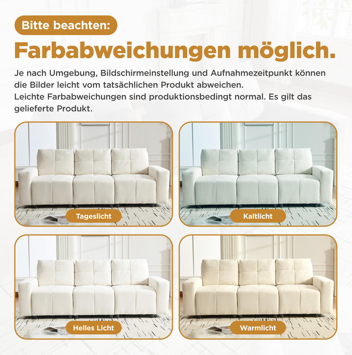 SCHLAFSOFA 213/94/84 cm mit verstellbarer Sitztiefe und Schlaffunktion, Chenille-Bezug, Beige-Weiß - Beige, Kunststoff (213/84/94cm) - Redom