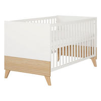 BABYBETT Theo 70 x 140 cm - Eichefarben/Weiß, Holz/Holzwerkstoff (70/140cm) - Roba
