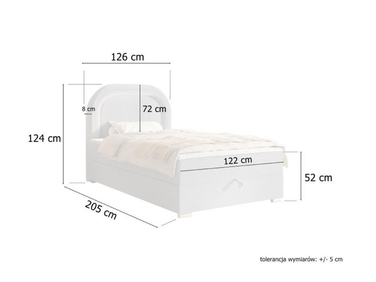 BETT Grau BELLA Kontinentalstil Skandinavisch - Pink/Schwarz, Textil (120/200cm) - Sepro Meble