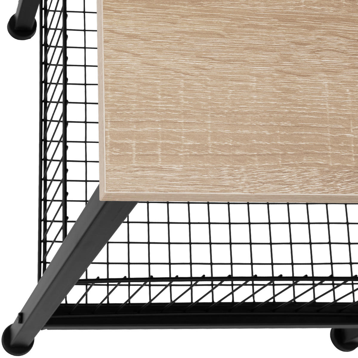 BEISTELLTISCH Grimsby,40 x 40 x 55,5 cm,Industrial Holz hell, Eiche Sonoma - Naturfarben, Holzwerkstoff (40/40/55.5cm) - tectake