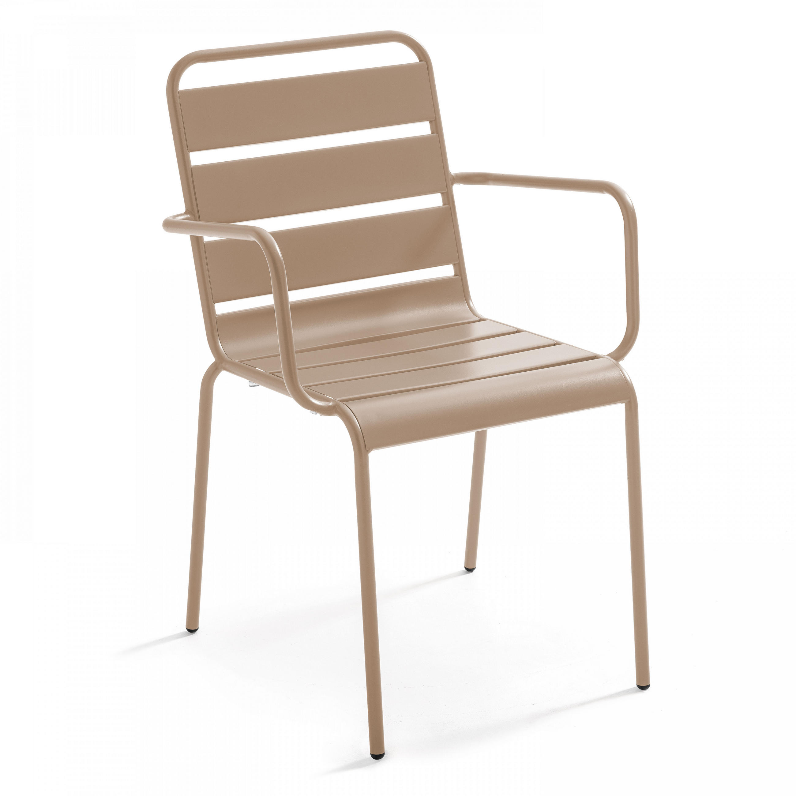 GARTENSTUHL, Taupe - Taupe, Metall (55/83/55cm) - Oviala