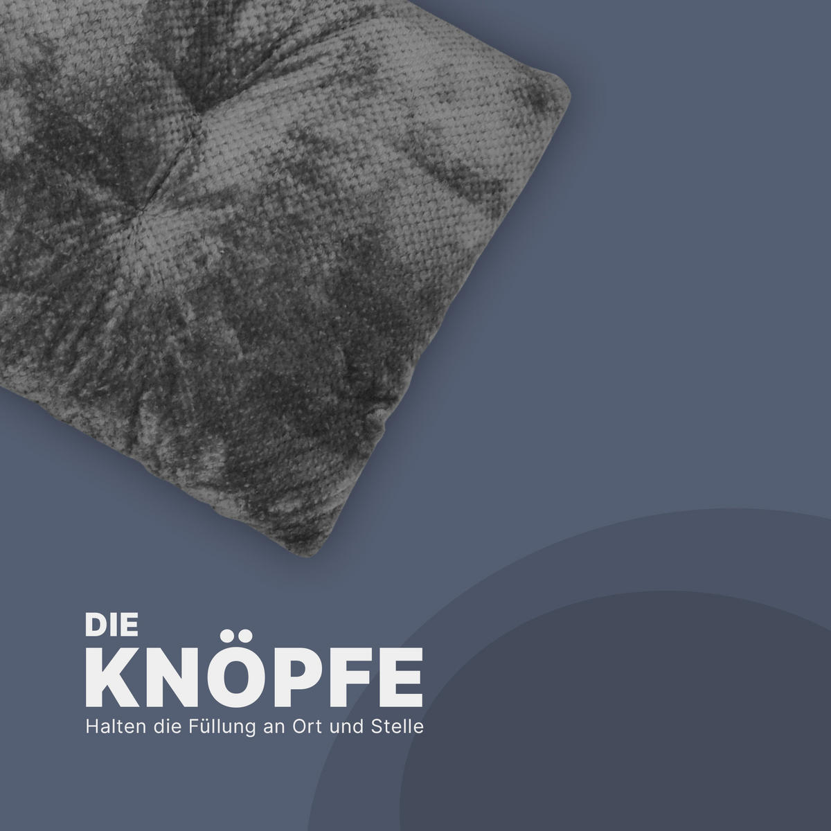 SITZKISSEN Cashmere-Touch 70x120cm Anthrazit - Anthrazit, Kunststoff/Textil (120/70/15cm)