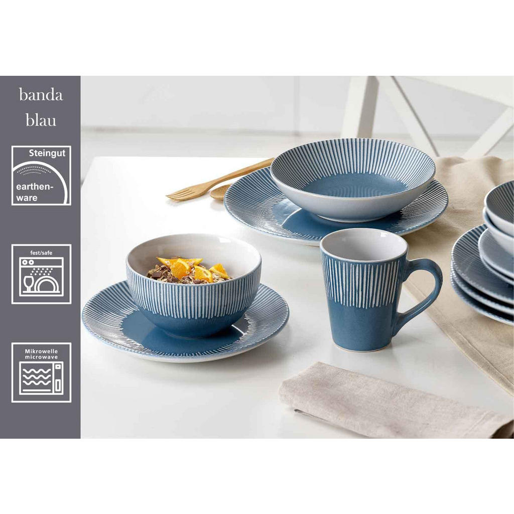 Thumbnail - Ritzenhoff Breker Suppenteller, Blau, Keramik, Rund, Essen & Trinken, Geschirr, Teller, Suppenteller