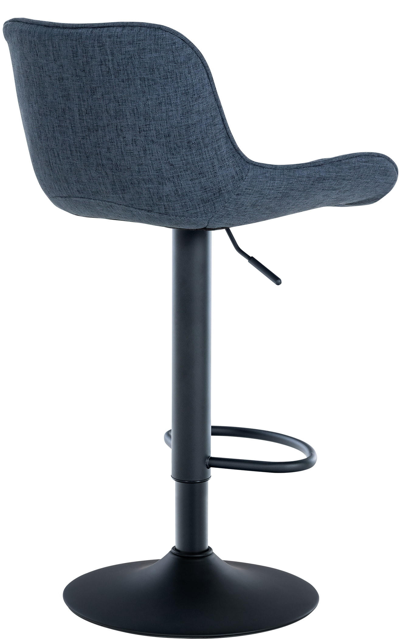 BARHOCKER 2er Set Stoff blau - Blau, Textil/Metall (48/81/54cm) - CLP