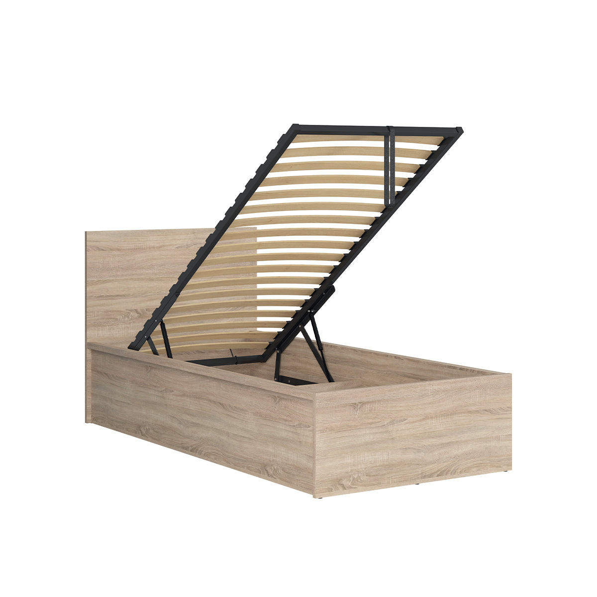 BOXBETT 90/200 Edwin Holz - Braun, Holzwerkstoff (90/200cm) - Petits-meubles