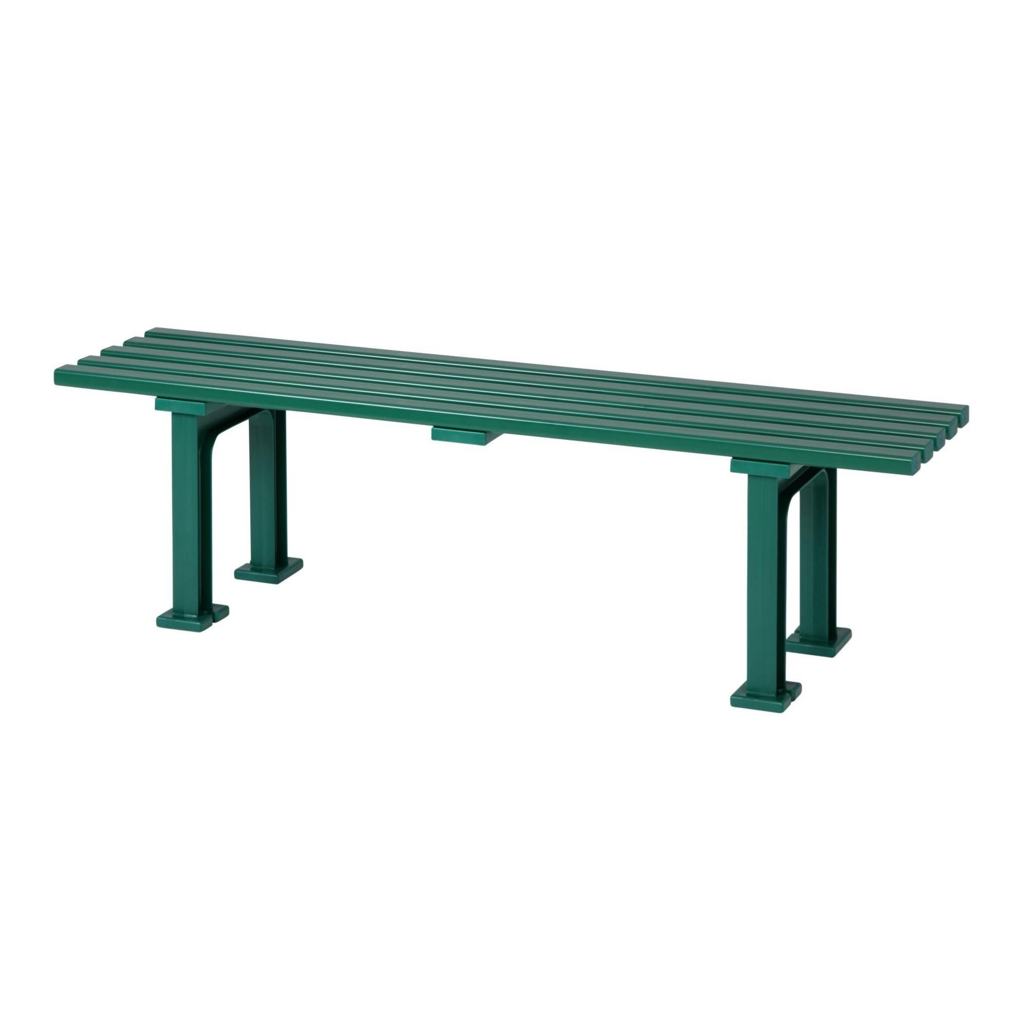 GARTENBANK Kuba 3 Sitzer Grün 42 x 150 x 37 cm Witterungskunststoff & UV Beständiger Kunststoff - Grün, Kunststoff (150/42/37cm) - PROREGAL