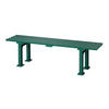 GARTENBANK Kuba 3 Sitzer Grün 42 x 150 x 37 cm Witterungskunststoff & UV Beständiger Kunststoff - Grün, Kunststoff (150/42/37cm) - PROREGAL