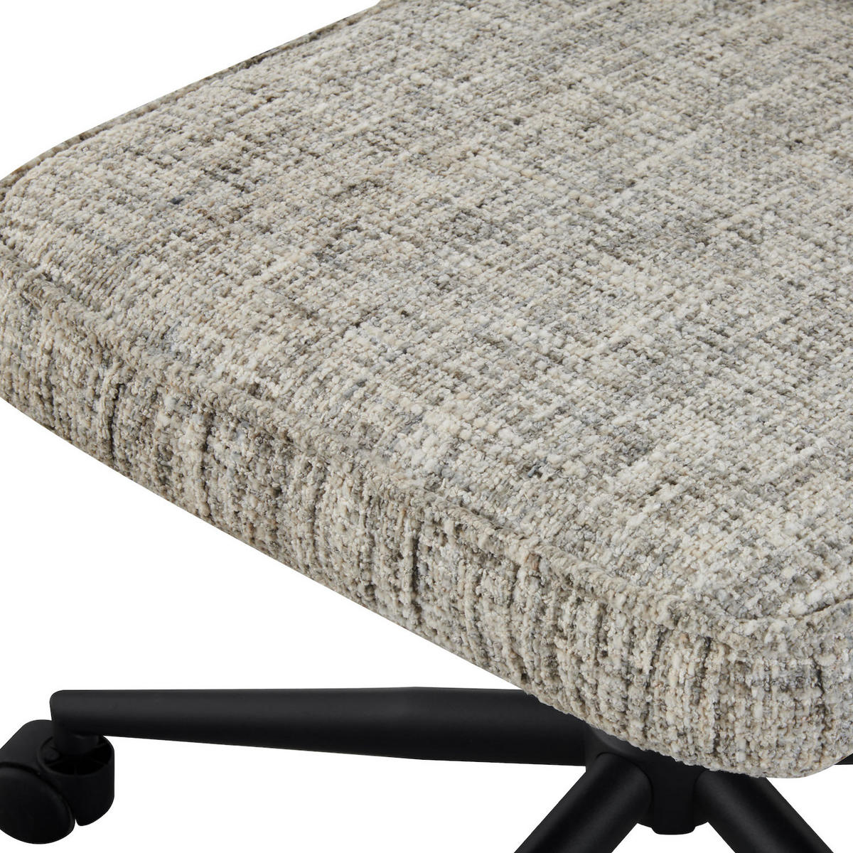 BÜROSTUHL NORA Grau höhenverstellbar 360°drehbar - Schwarz/Grau, Kunststoff/Textil (61/83/64cm) - DUBI Möbel