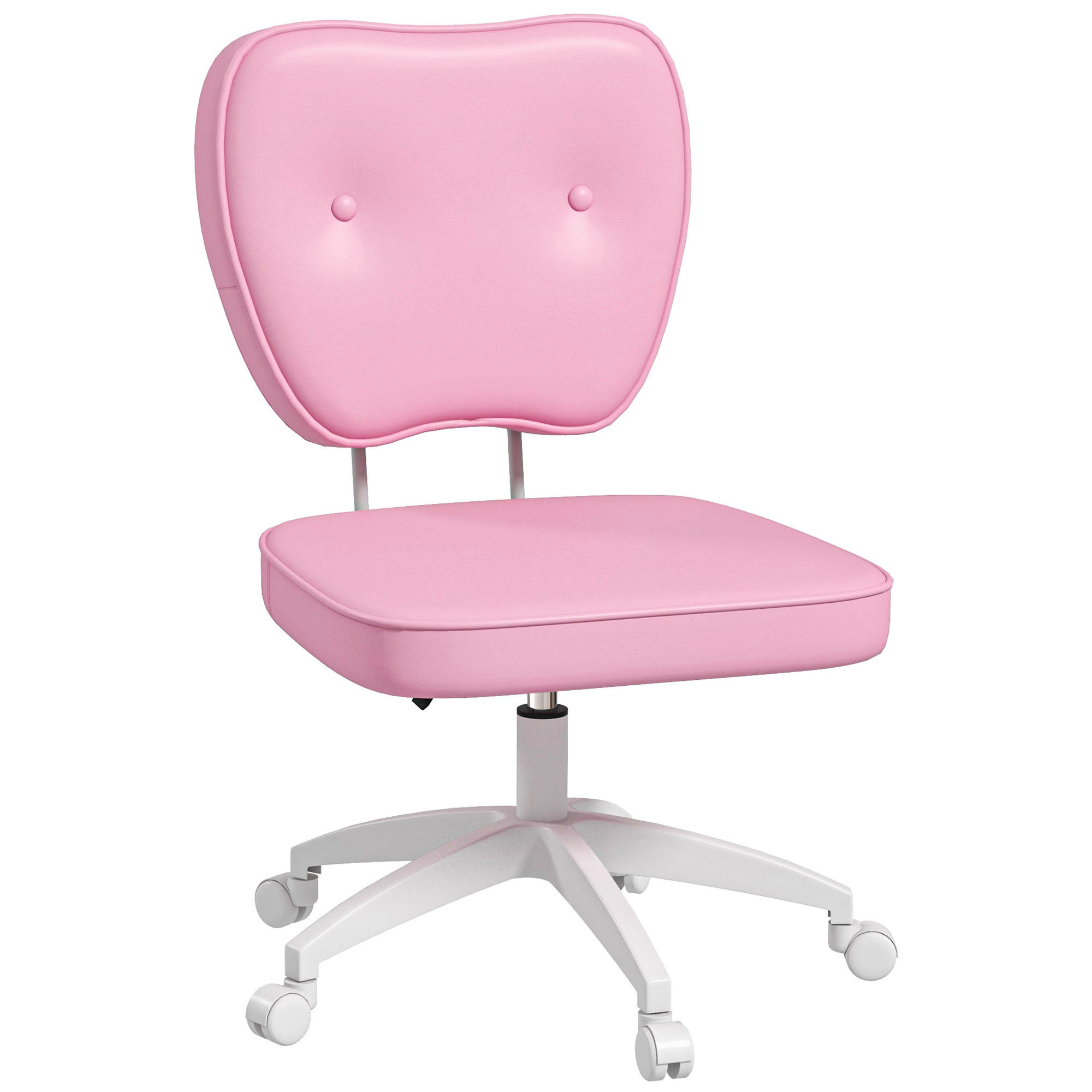 BÜROSTUHL, Rosa, Kunstleder, Kunststoff - Rosa, Kunststoff (59/92/46cm) - Vinsetto