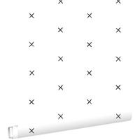 TAPETE grafisches Motiv 53 cm x 10.05 m - Schwarz, Papier (53/0.1cm) - ESTAhome