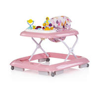 LAUFLERNHILFE Baby Steps Musik rosa Spielpanel Räder Stopper klappbar Licht - Rosa, Kunststoff (59/54/70cm) - Chipolino