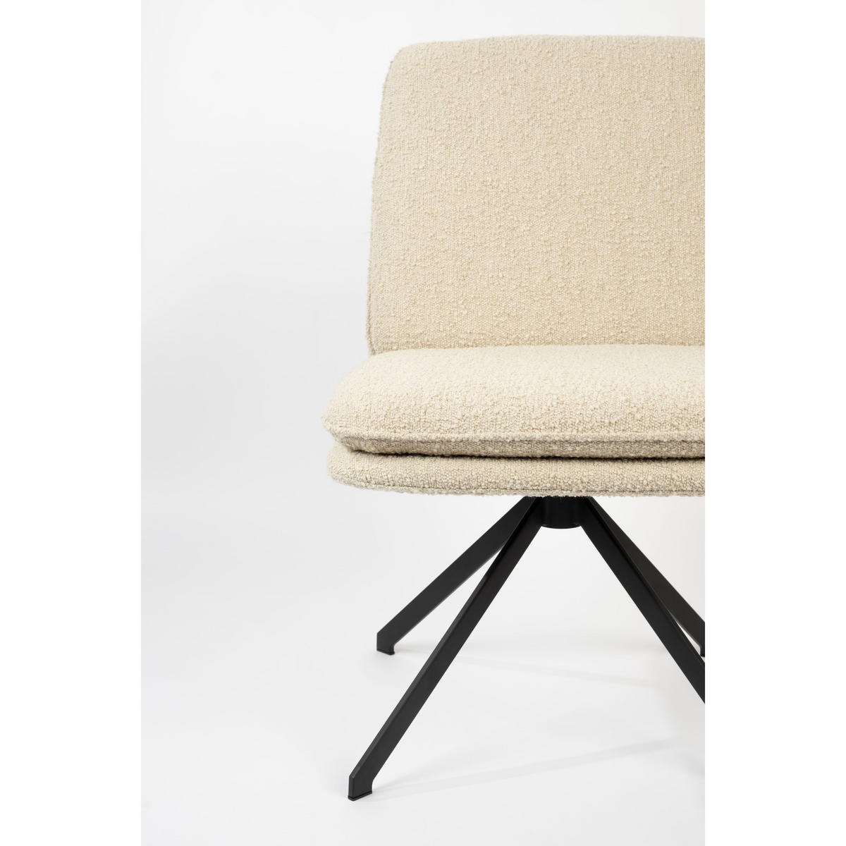 ESSZIMMERSTUHL Tyler - 2 er Set - Weiß, Textil (47.5/84.5/64cm) - Zuiver