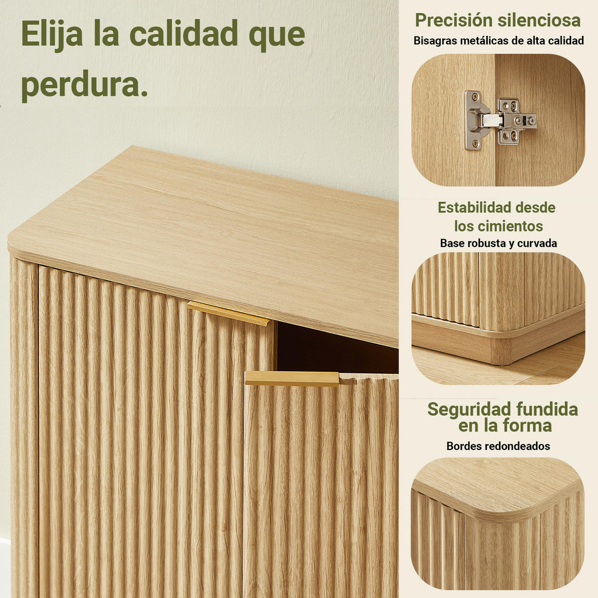 SIDEBOARD Eiche 160/40/80 cm - Eichefarben, Holzwerkstoff (160/80/40cm) - PANGIVO
