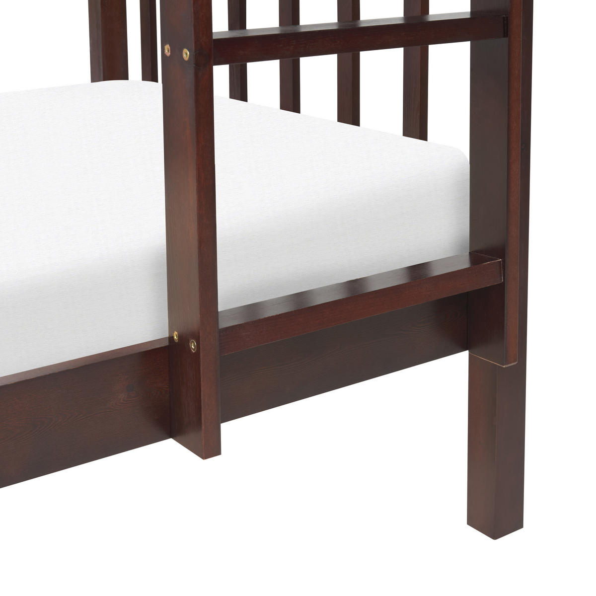 HOCHBETT Kiefernholz 90/200 cm Dunkelbraun Revin - Braun, Holz (90/200cm) - Beliani