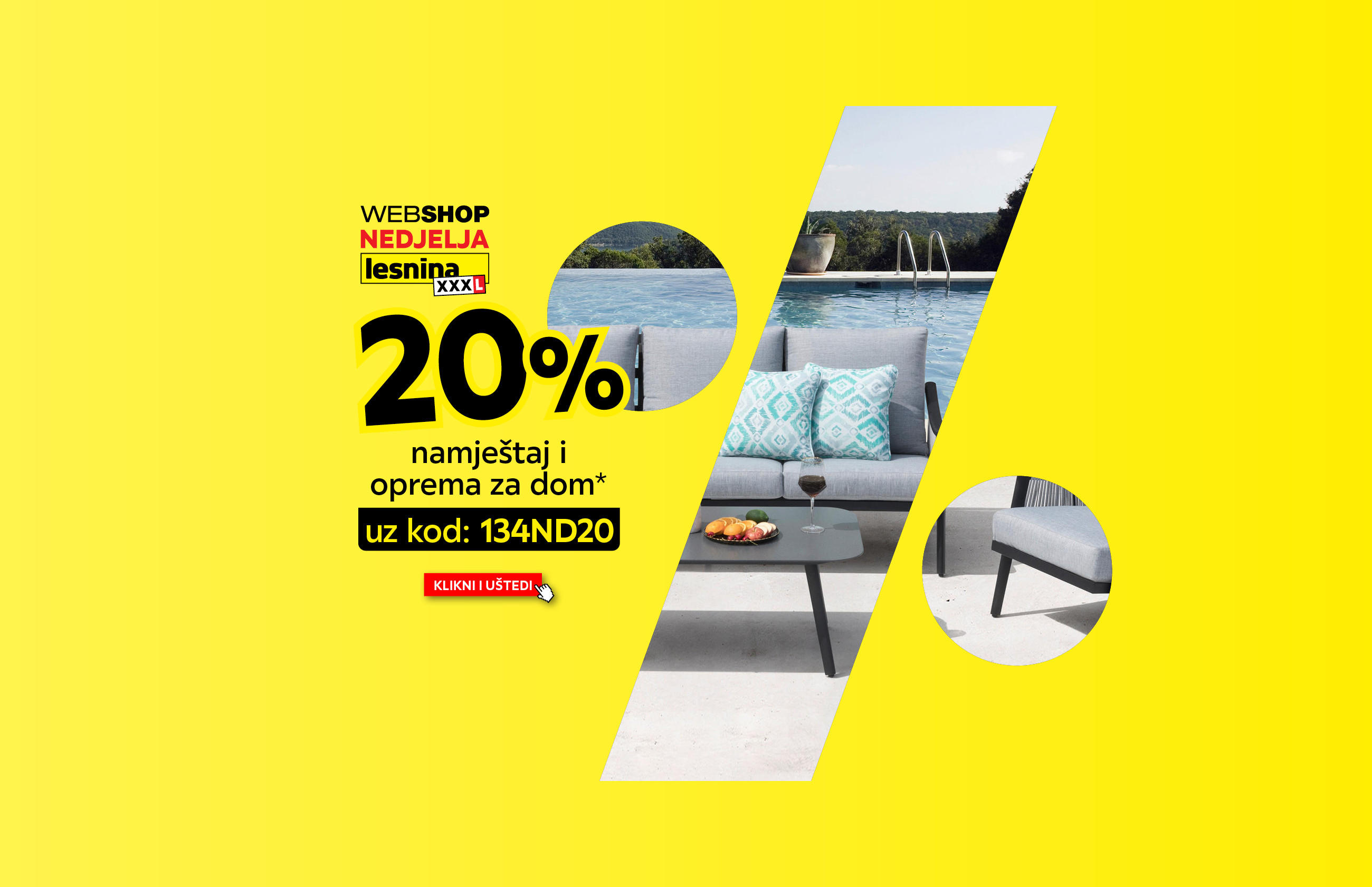 Lesnina XXXL web shop nedjelja: 20% namještaj i oprema za dom* uz kod: 134ND20