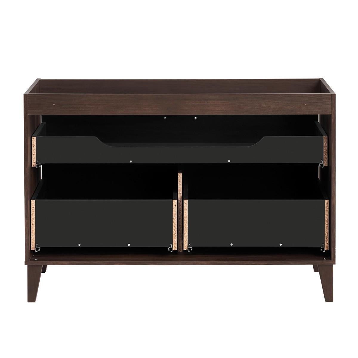 WASCHTISCH 120cm Moka Holz - Braun, Holzwerkstoff (120/82/46cm) - Petits-meubles