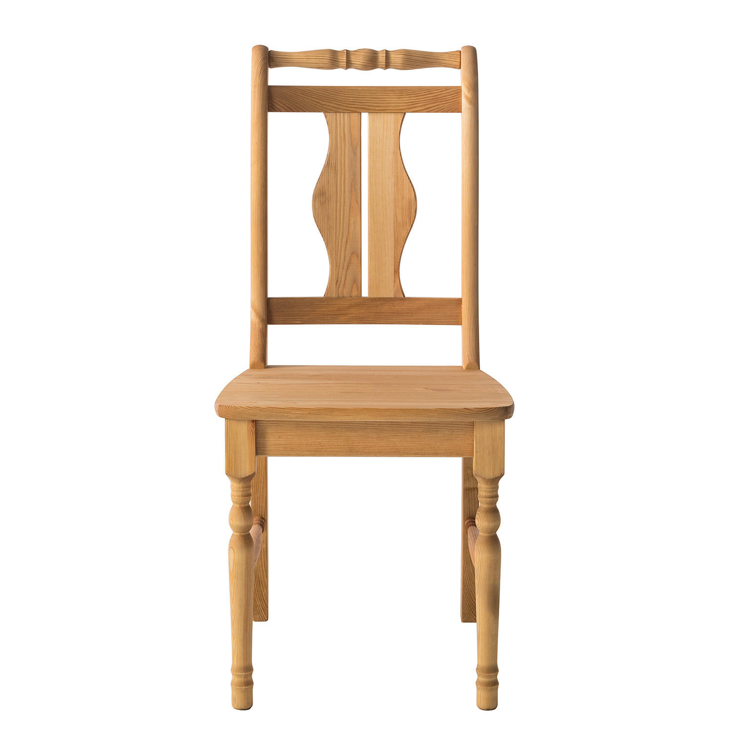 ESSZIMMERSTUHL - Kiefer massiv, 2er-Set - Kieferfarben, Holz (45/95/44cm) - home24