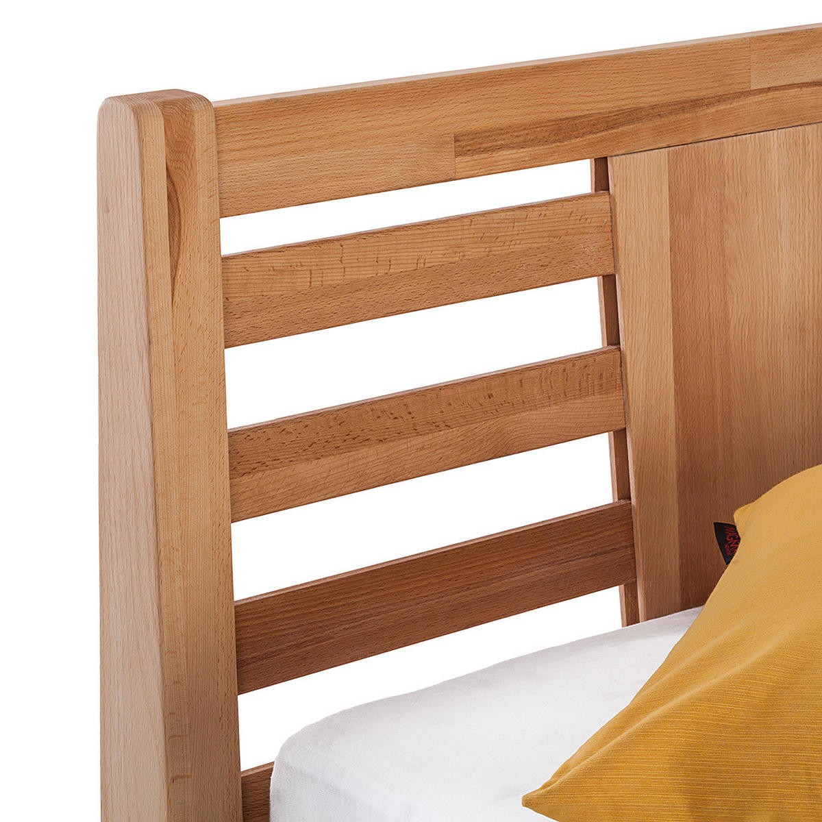 MASSIVHOLZBETT - Kernbuche massiv - Kernbuche, Holz (100/200cm) - home24